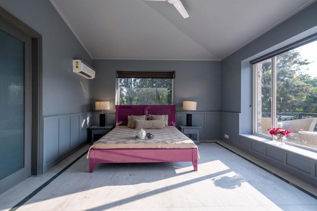 Stayvista At The Banyan Abode With Pool Table, Pet Friendly & Outdoor Pool Manesar Esterno foto